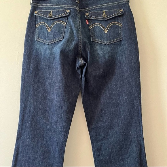 Levi’s 515 Women’s Bootcut Mid-rise Dark Wash Jeans sz 8L - Picture 6 of 10